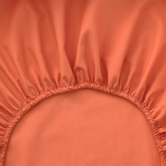 Drap housse Percale Mandarine - Image 2