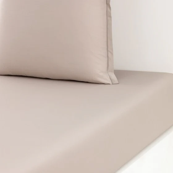 Drap housse Percale Sable