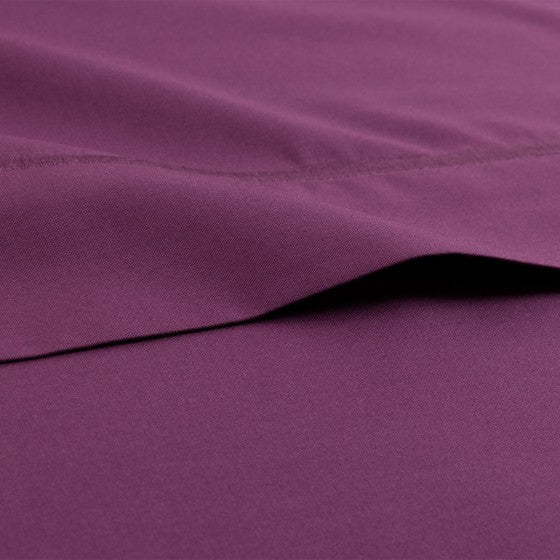 Drap plat Percale Aubergine - Image 2