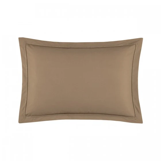 Taie d'oreiller Percale Taupe - Image 4